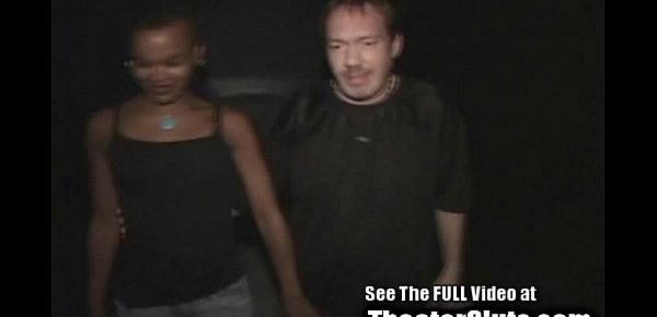  Ebony Slut Wife Tuned Out By Total Strangers In A Tampa Porn Theater!